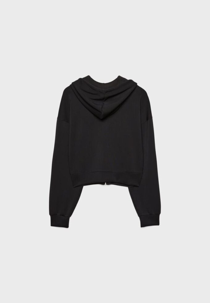 Myk sweatshirt med glidelås