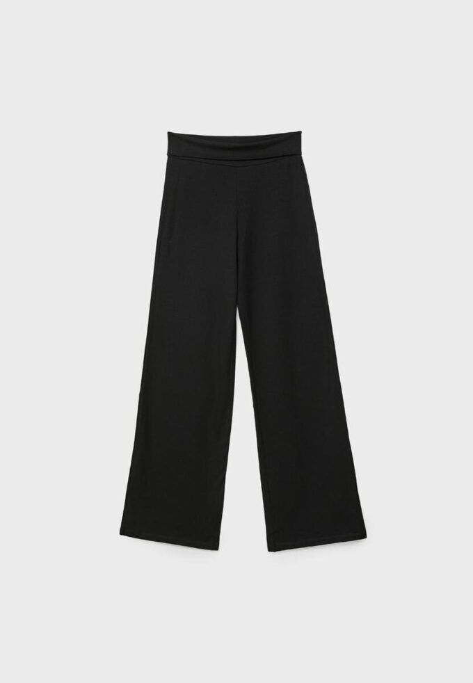 Nettbukser med brettet linning