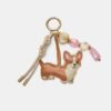 Nøkkelring med corgi-hund-smykke