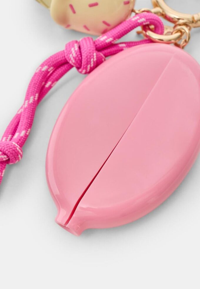 Nøkkelring med iskrem-smykke