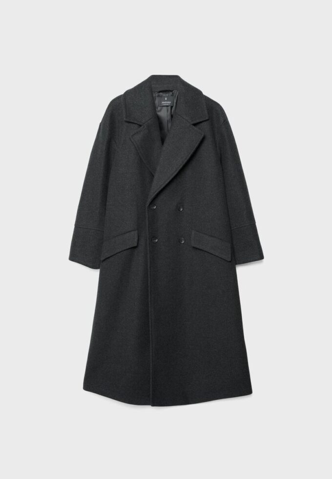 Oversize-frakk med Soft-Touch-overflate