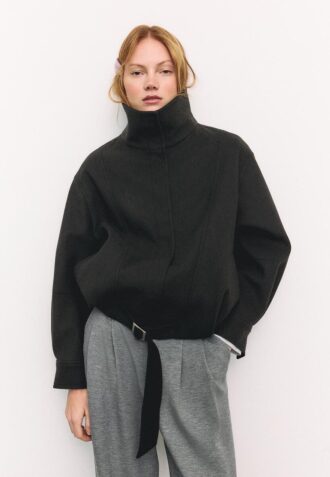 Oversize Soft-Touch bomberjakke