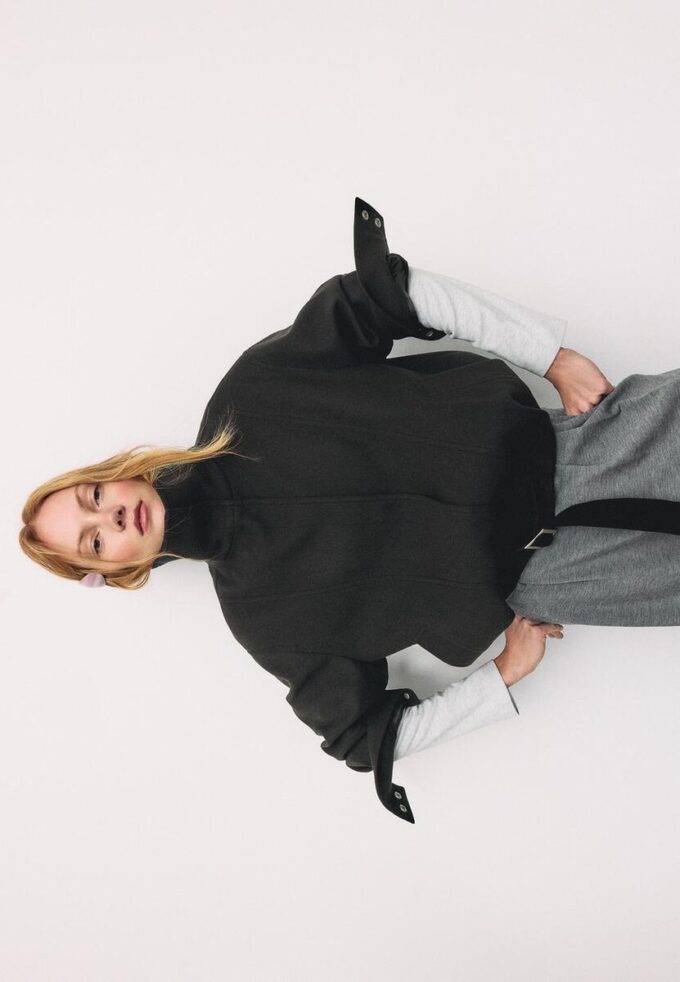 Oversize Soft-Touch bomberjakke