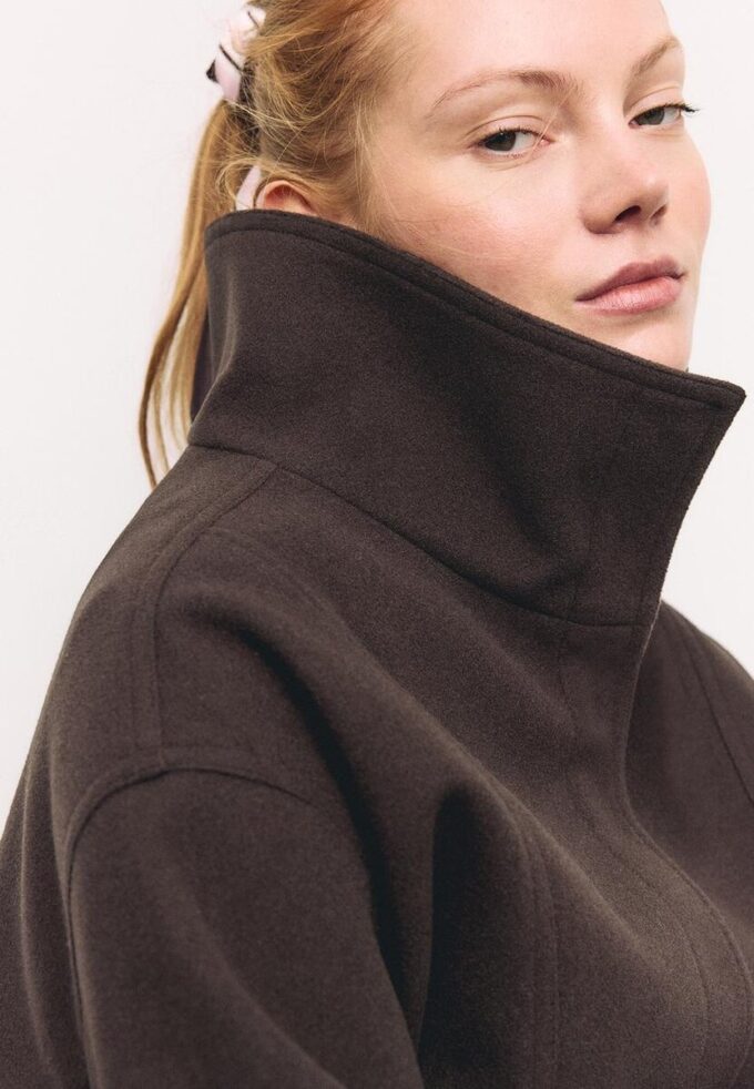 Oversize Soft-Touch bomberjakke