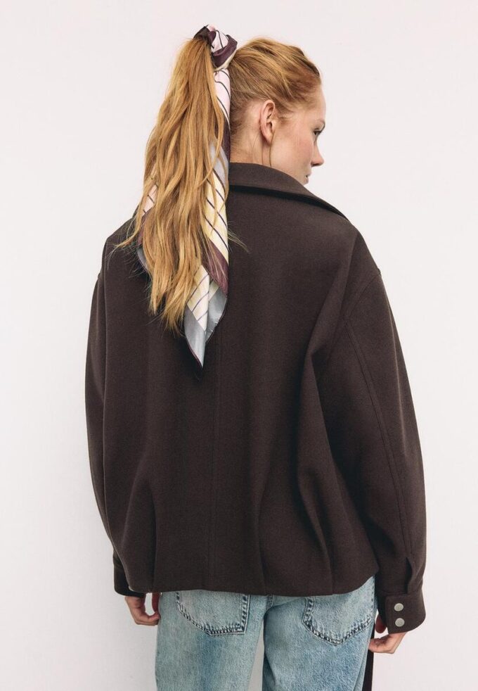 Oversize Soft-Touch bomberjakke