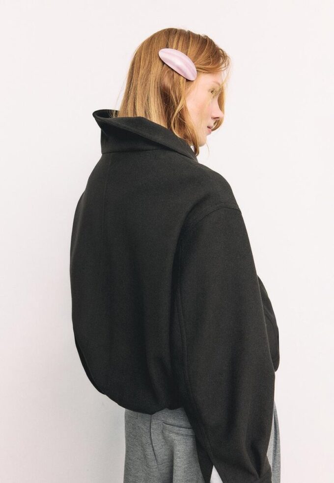 Oversize Soft-Touch bomberjakke