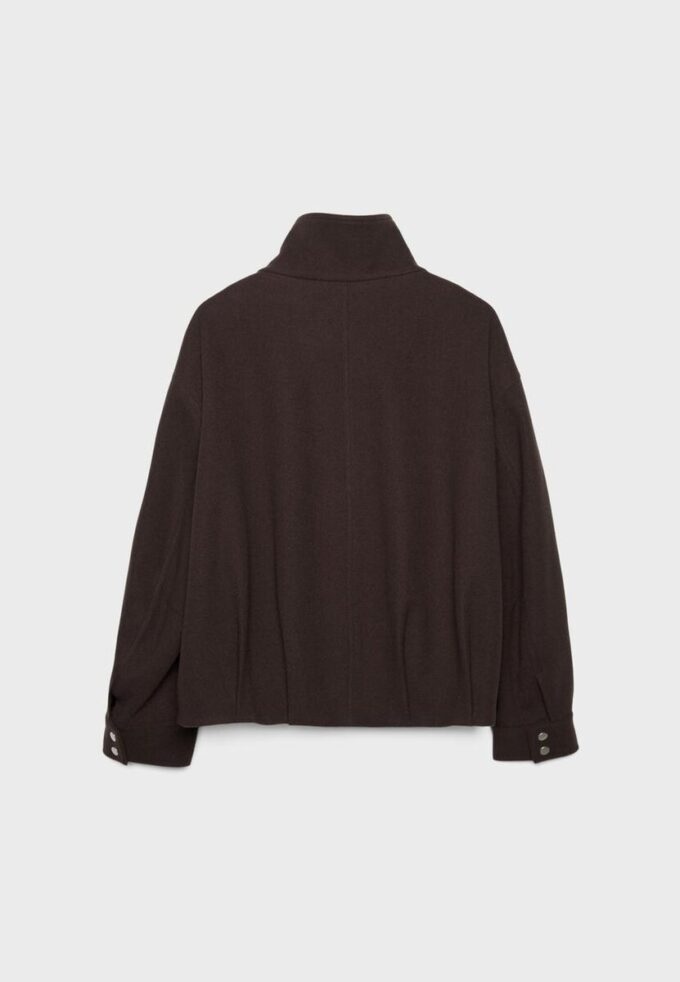 Oversize Soft-Touch bomberjakke