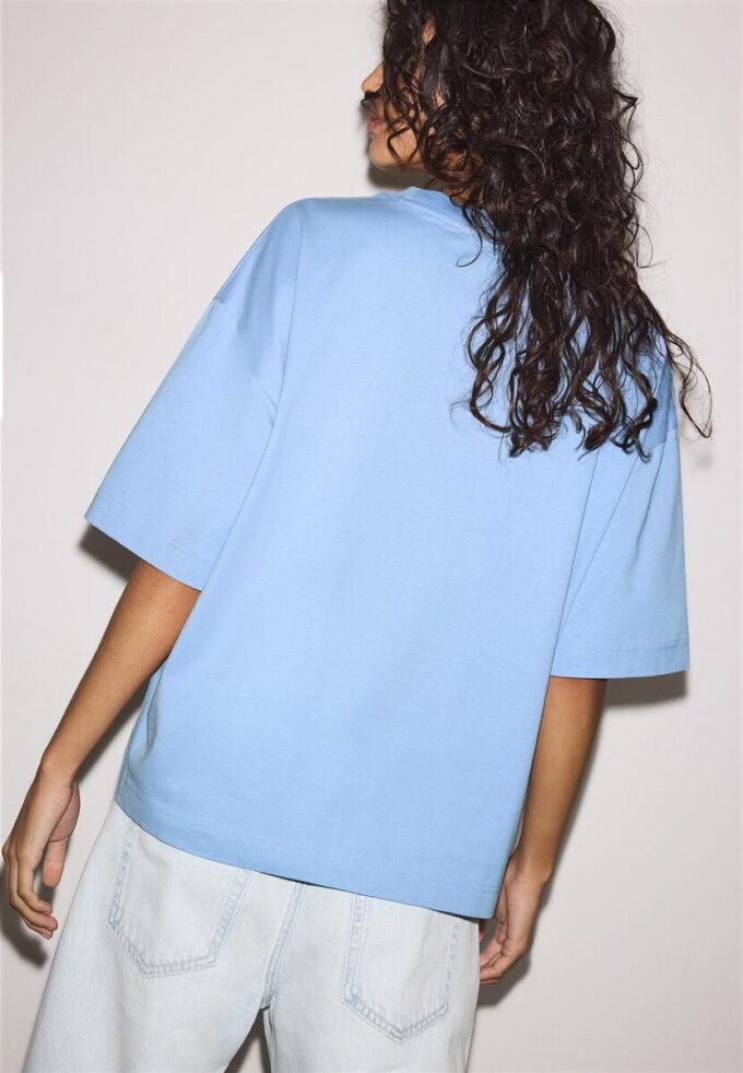Oversize T-skjorte med korte ermer