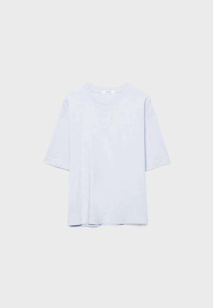 Oversize T-skjorte med korte ermer