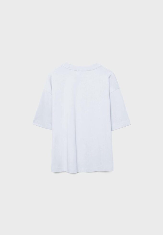 Oversize T-skjorte med korte ermer