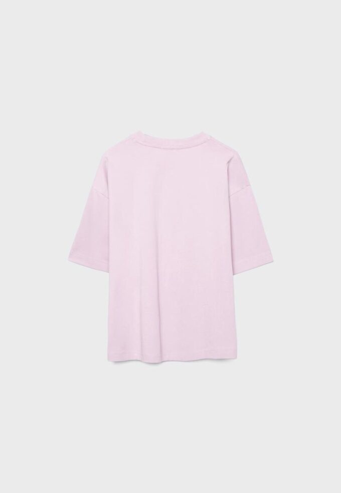 Oversize T-skjorte med korte ermer