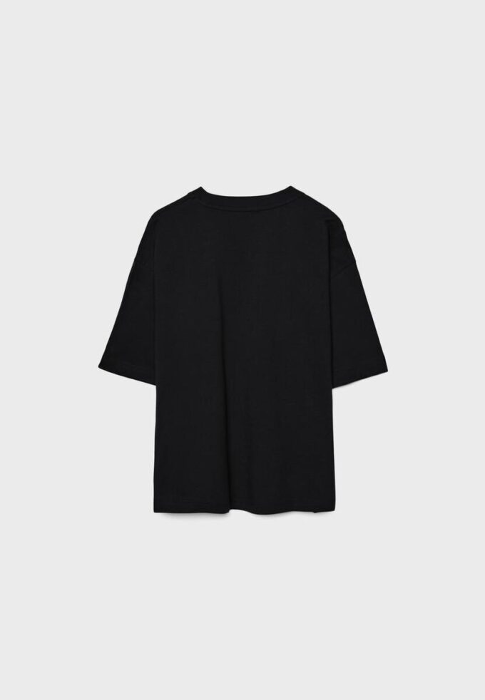 Oversize T-skjorte med korte ermer