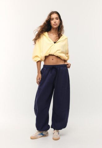 Plysjballong-joggebukser