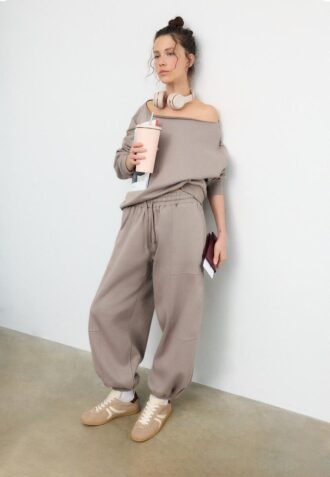 Plysjballong-joggebukser