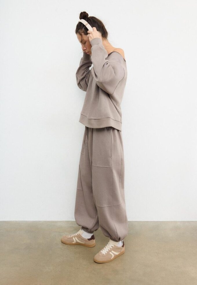 Plysjballong-joggebukser