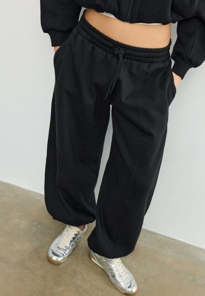 Plysjballong-joggebukser