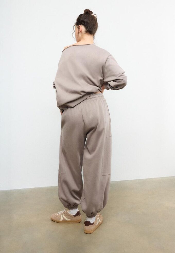 Plysjballong-joggebukser