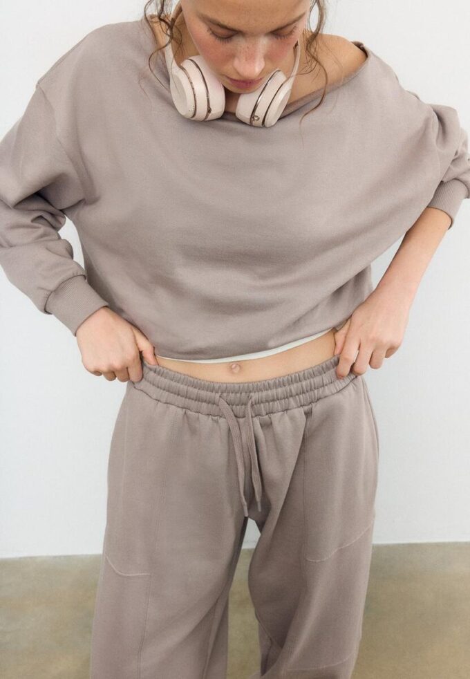 Plysjballong-joggebukser