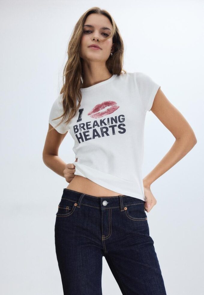 Positional T-skjorte med korte ermer