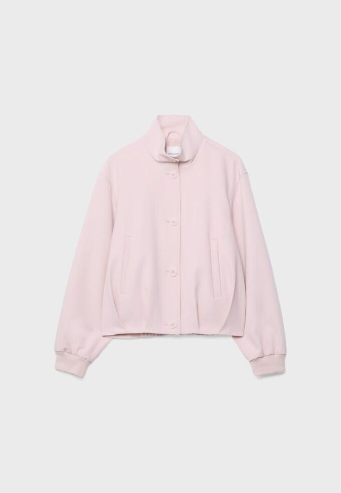 Puffjakke med høy hals