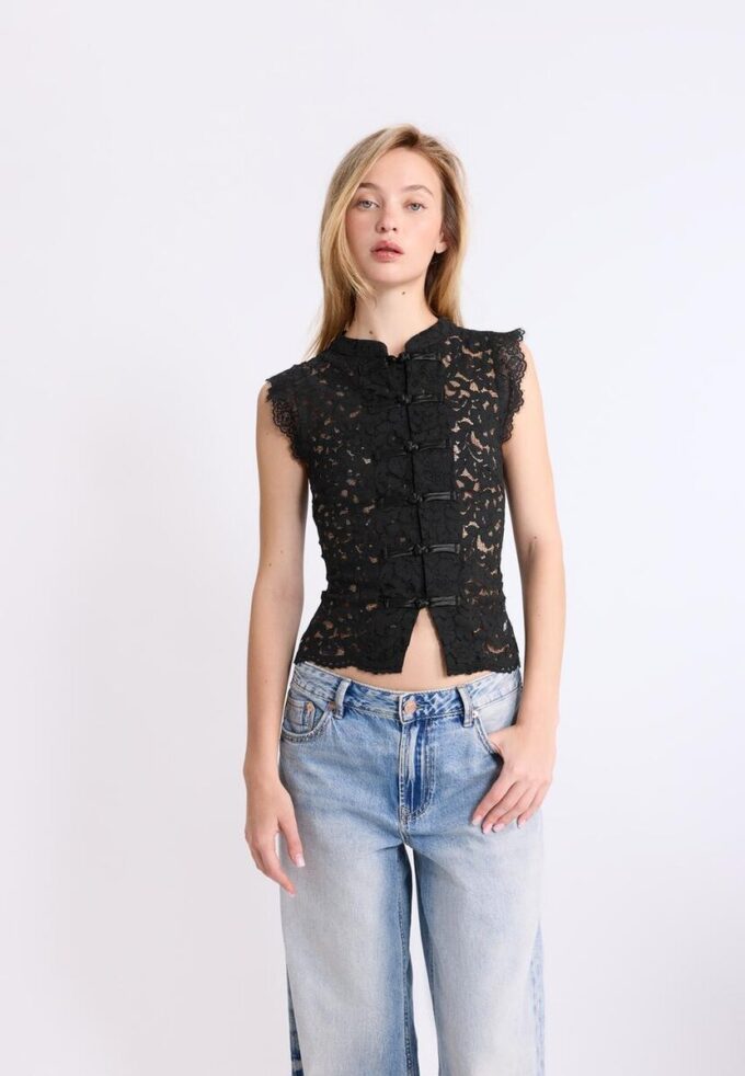 Qipao-topper i blonder