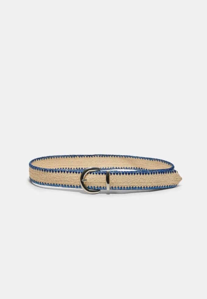 Raffiabelte med synlige sømmer