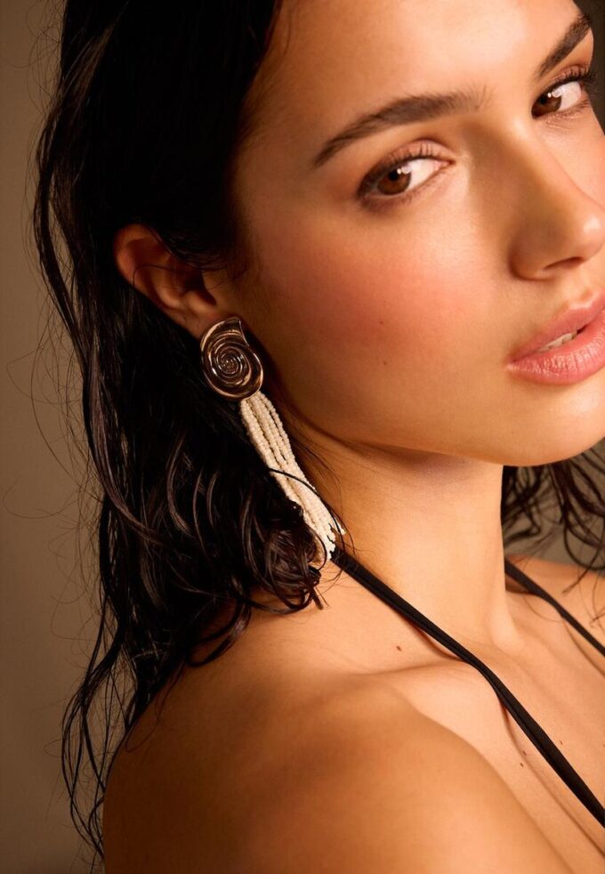 Øredobber med skjell