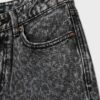 Rett jeans med Wide Leg og leopardmønster