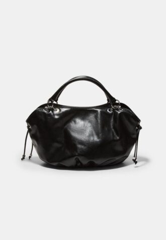 Rund shopperveske med metalldetaljer