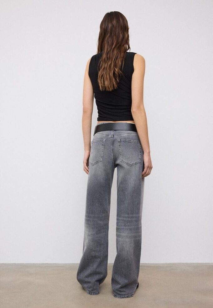 Rynket T-skjorte i tyll