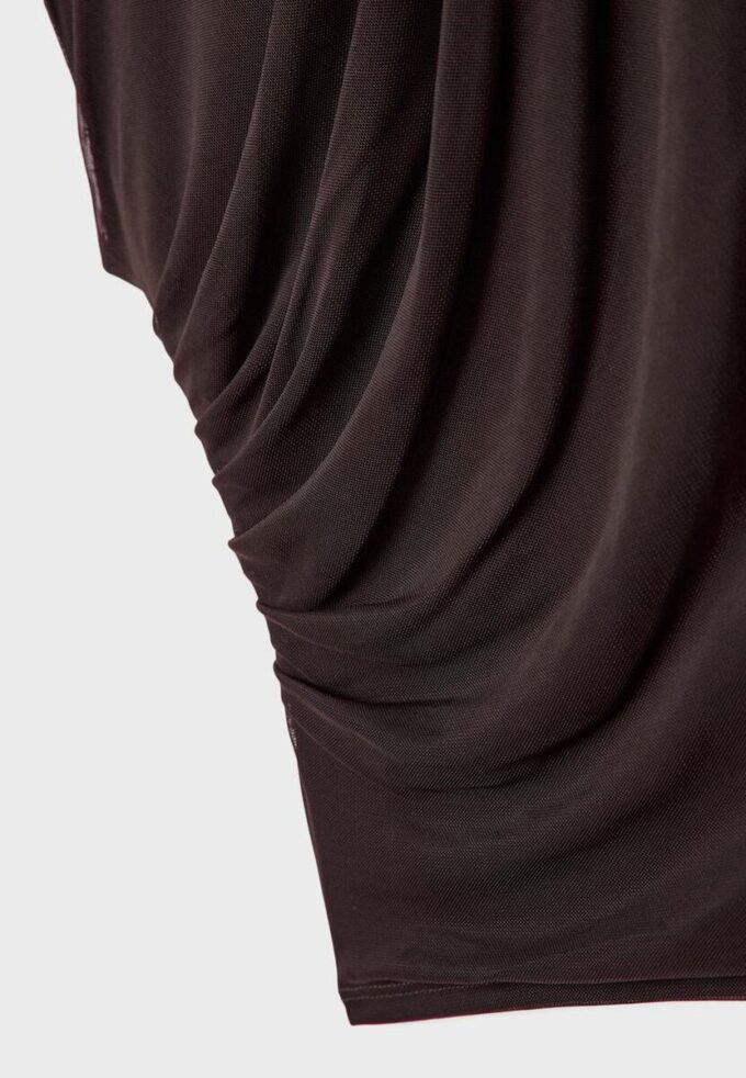 Rynket T-skjorte i tyll