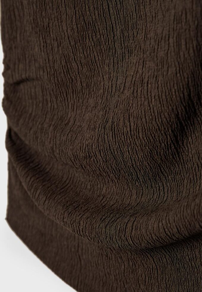 Rynket T-skjorte med struktur