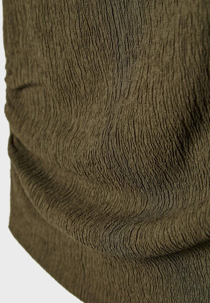 Rynket T-skjorte med struktur