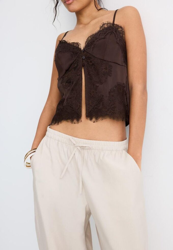 Sarouel-bukser i lyocell