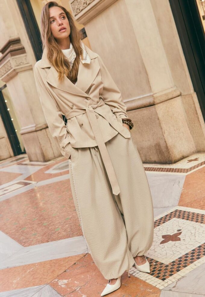 Sarouel-bukser med nitter