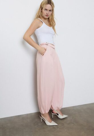 Sarouel-bukser med spenner