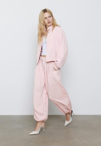 Sarouel-bukser med spenner