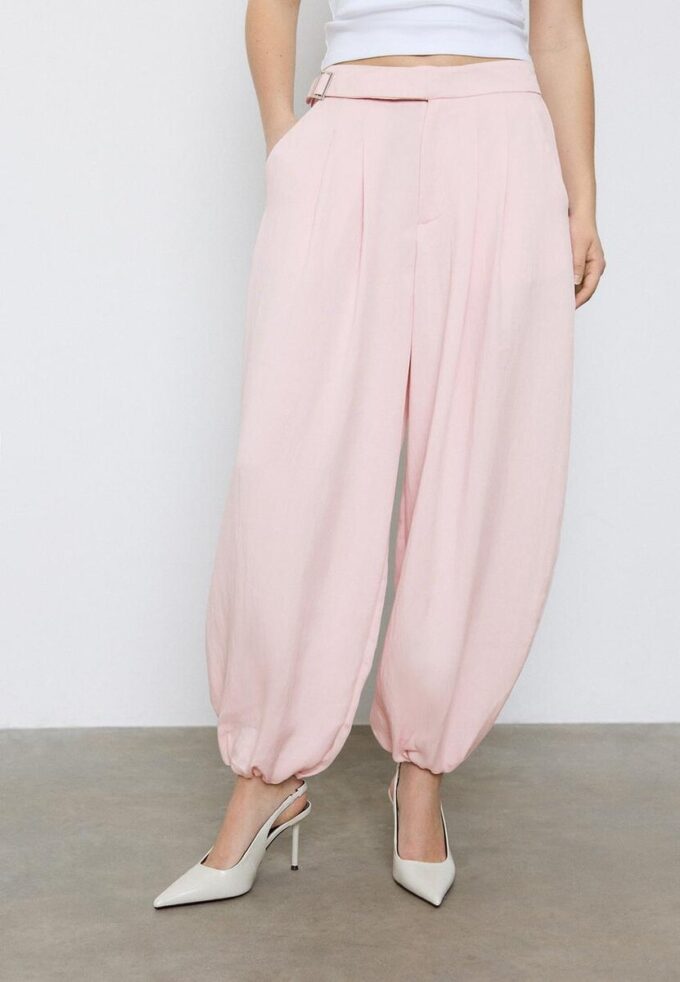 Sarouel-bukser med spenner