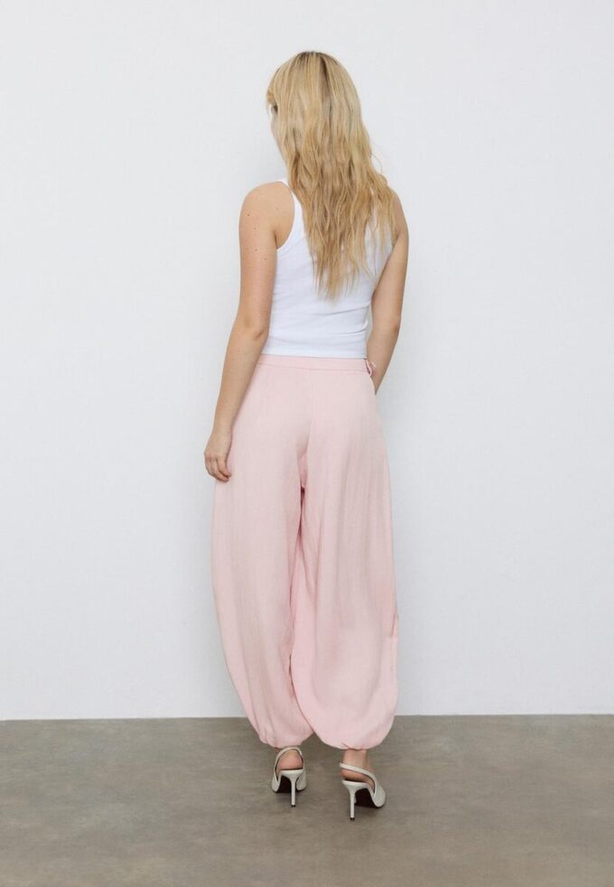 Sarouel-bukser med spenner