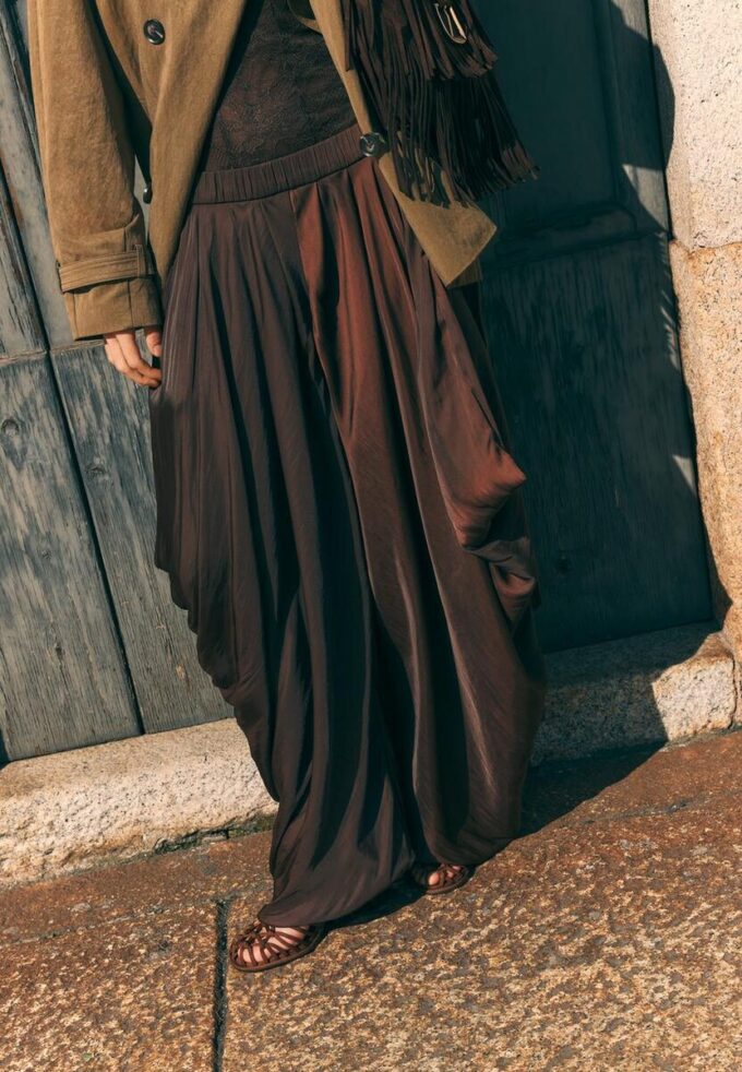 Sarouel-bukser med supervolum