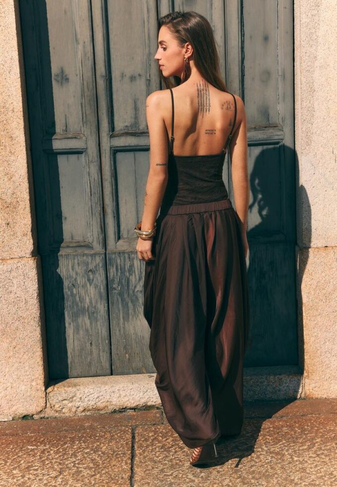 Sarouel-bukser med supervolum