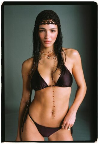 Satin-triangel-bikini-topper