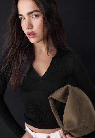 Seamless polo-T-skjorte