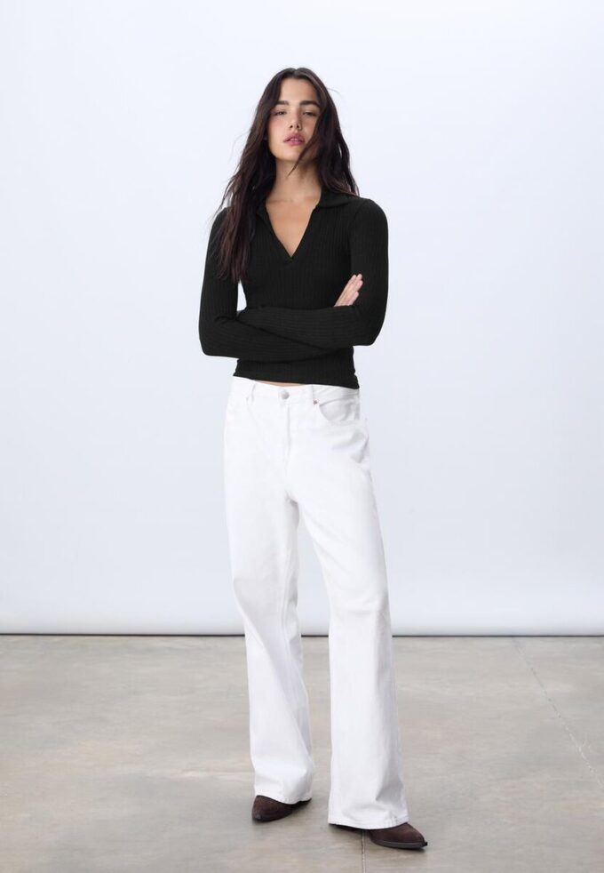 Seamless polo-T-skjorte