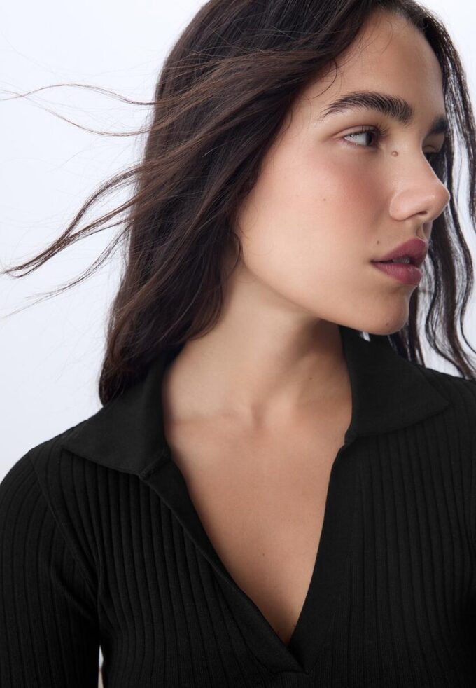 Seamless polo-T-skjorte