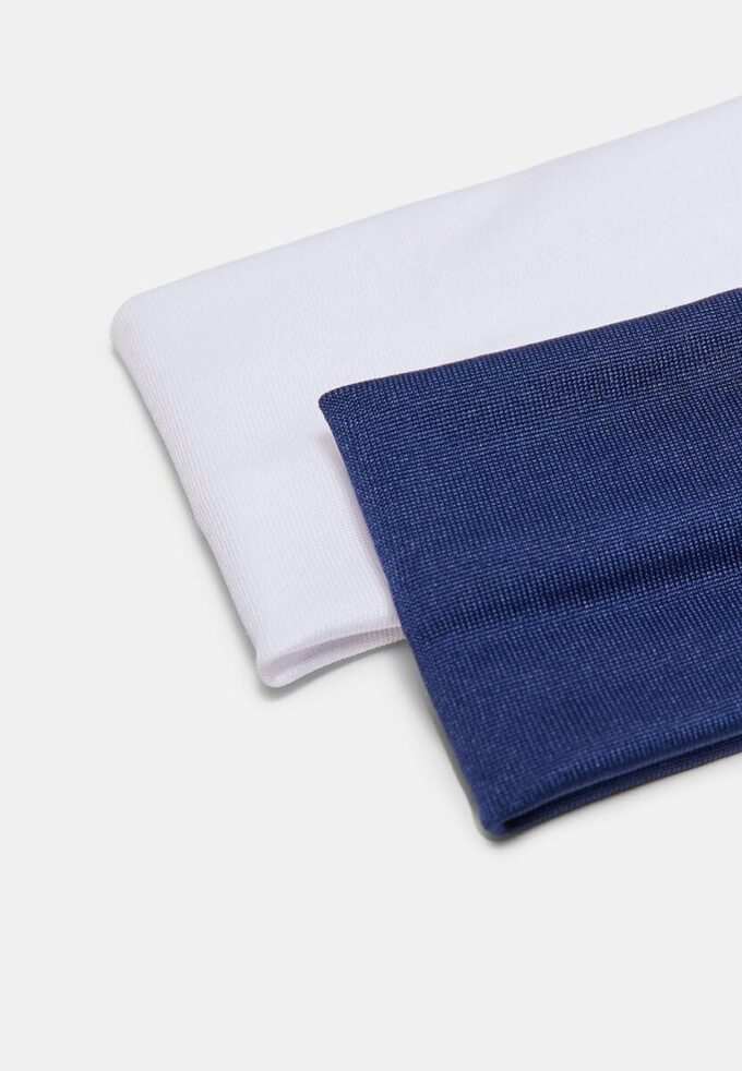 Sett med 2 elastiske hårbånd i pels