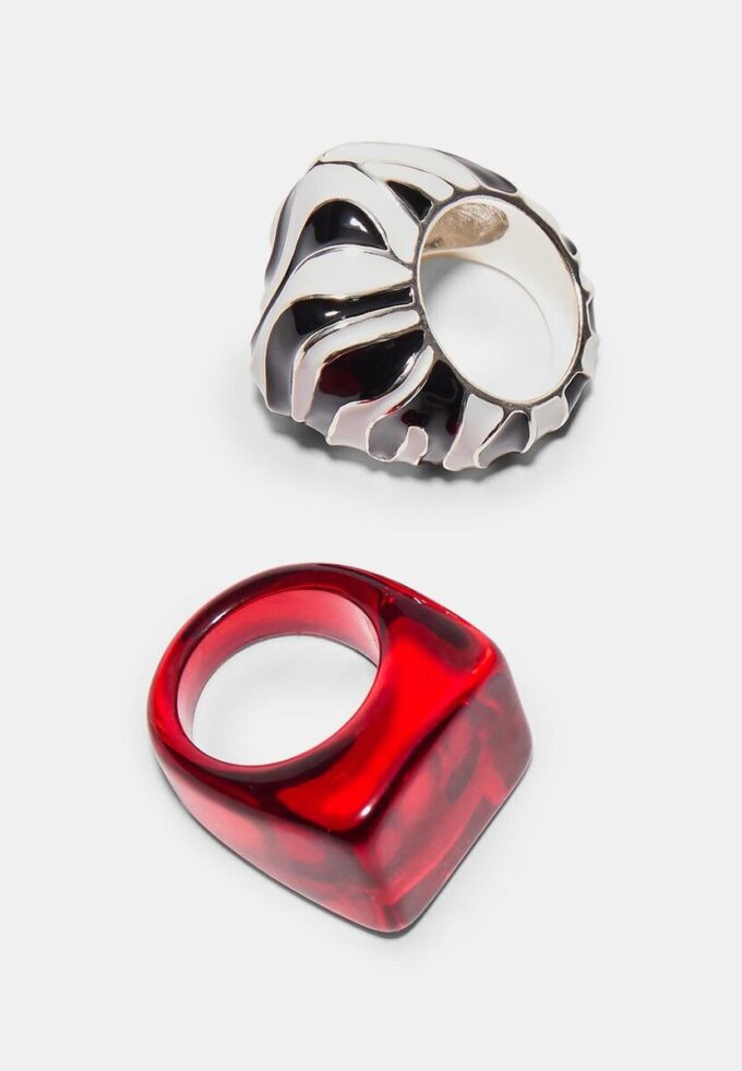 Sett med 2 kombinerte ringer