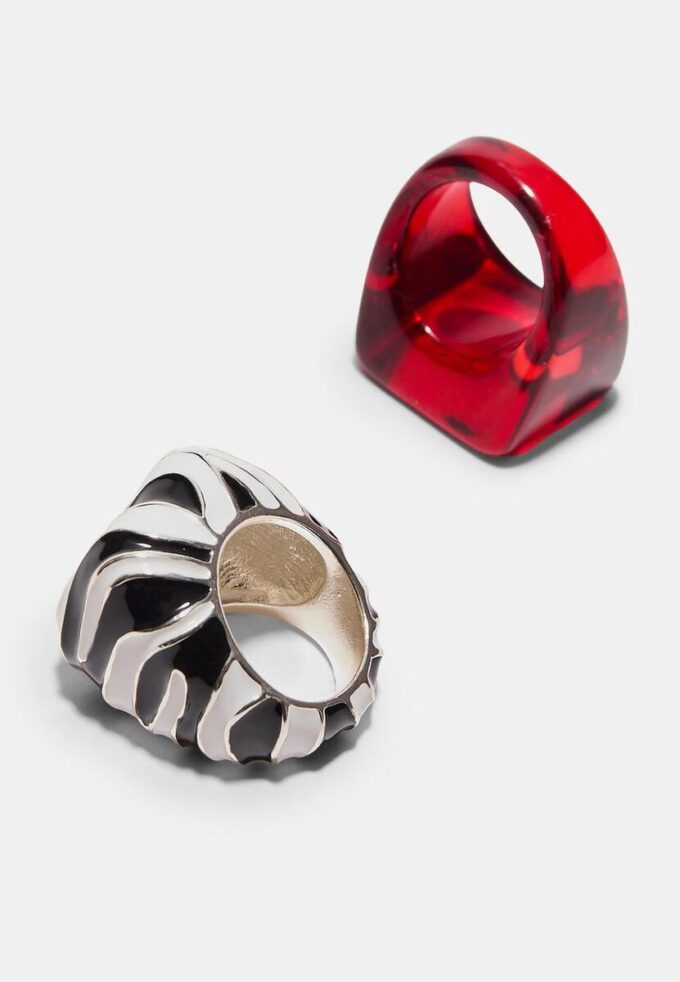 Sett med 2 kombinerte ringer