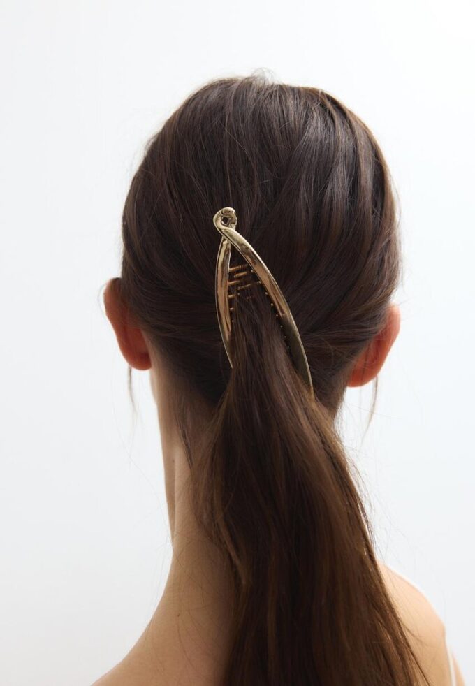 Sett med 2 metallbananklips