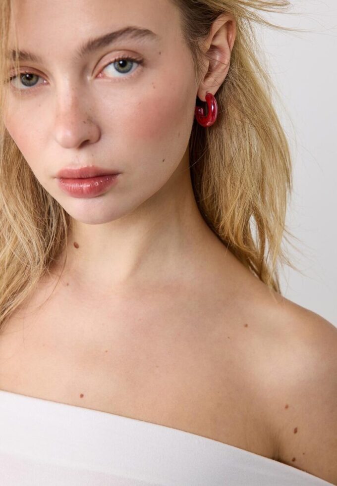 Sett med 2 par Tomato-øreringer